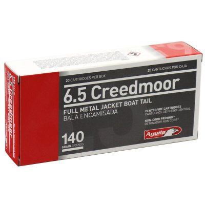 Aguila 6.5 Creedmoor 140 Grain FMJBT