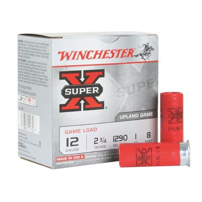 Winchester Super-X Game Load 12ga 2.75" 1 oz 8 shot 250rd Case