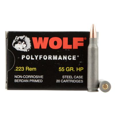 Wolf Steel Case POLY 223 55GR HP 500rd Case