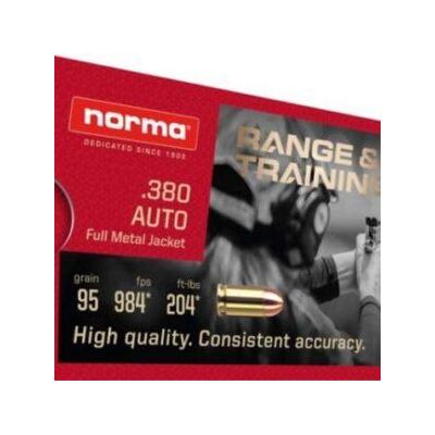 Norma 380 ACP - FMJ - 95 Grain - 1000 Round Case