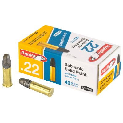 Aguila Subsonic 22 LR 50gr Solid Point 50rd Box