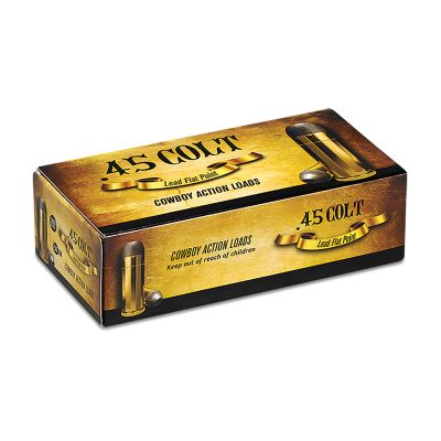 Aguila Ammunition Revolver, 45LC, 200 Grain, Lead Flat Point, 50 Round Box 1E454319