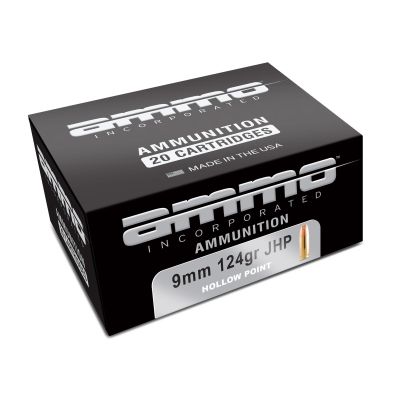 Ammo Inc 9mm 124gr JHP 20rd Box
