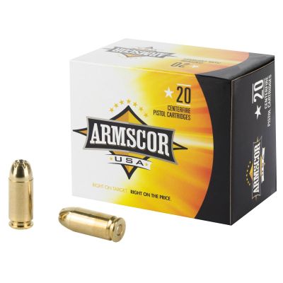 Armscor 40 S&W, 180 Grain, Jacketed Hollow Point, 20 Round Box AC40-3N