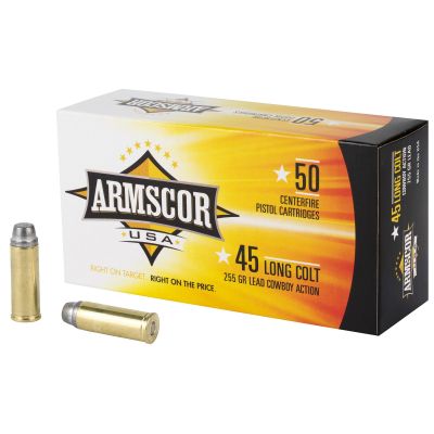 Armscor 45LC, 255 Grain, Lead, 50 Round Box FAC45LC-1N