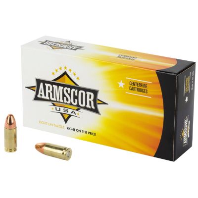 Armscor 9MM, 147 Grain, Full Metal Jacket, Subsonic, 50 Round Box FAC9-5N