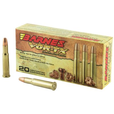 Barnes VOR-TX, 30-30, 150 Grain, Triple Shock X, Flat Nose, Lead Free, 20 Round Box, California Certified Nonlead Ammunition 21535