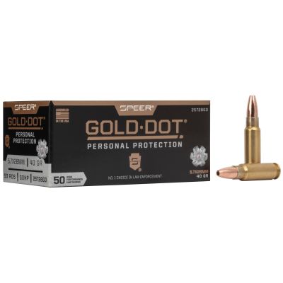 Speer Gold Dot 5.7x28mm 40gr Gold Dot HP 50rd Box