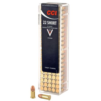 CCI High Velocity, 22S, 29 Grain, Gilded Lead Roundnose, 100 Round Box 27
