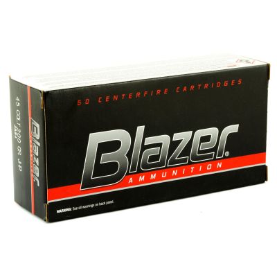 Blazer Ammunition Blazer, 45LC, 200 Grain, Jacketed Hollow Point, 50 Round Box 3584