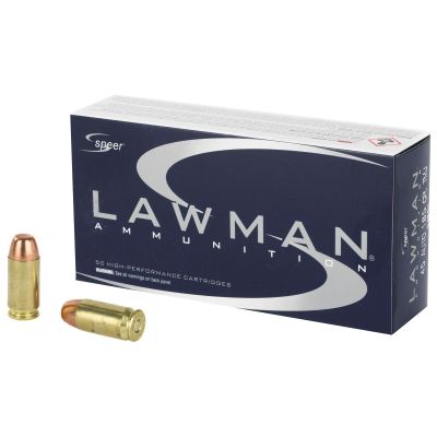 Speer Ammunition Speer Lawman, Training, 45ACP, 185 Grain, Total Metal Jacket, 50 Round Box 53654