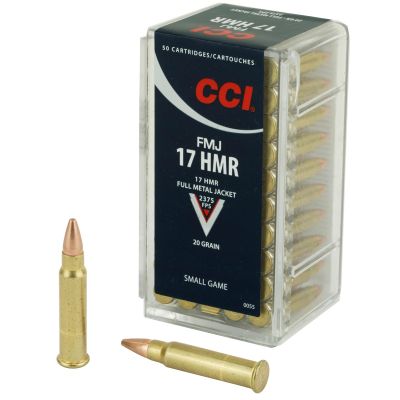 CCI Hunting, 17HMR, 20 Grain, Full Metal Jacket, 50 Round Box 55