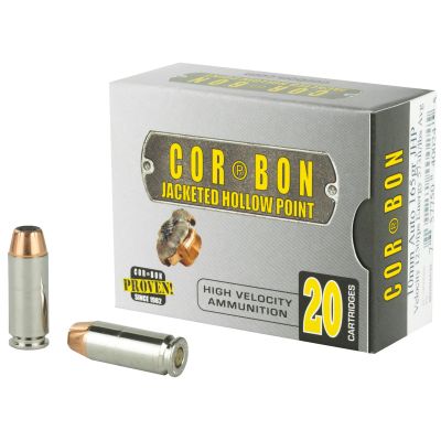 CorBon Self Defense, 10MM, 165 Grain, Jacketed Hollow Point, 20 Round Box 10165