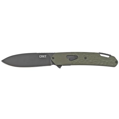 CRKT Bona Fide OD Green, 3.59" Folding Knife w/ Liner Lock