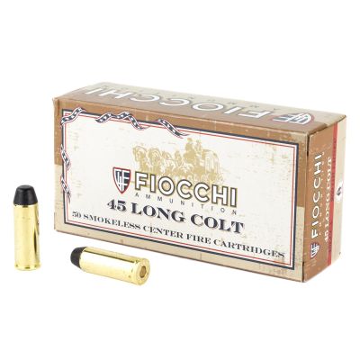 Fiocchi Ammunition Centerfire Pistol, 45 Long Colt, 250 Grain Full Metal Jacket, 50 Round Box 45LCCA