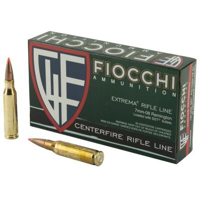 Fiocchi Ammunition Rifle, 7MM-08, 139 Grain, SST, 20 Round Box 7MM08HSA