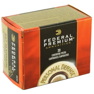 Federal Hydra-Shok, 357MAG, 158 Grain, Hollow Point, 20 Round Box P357HS1