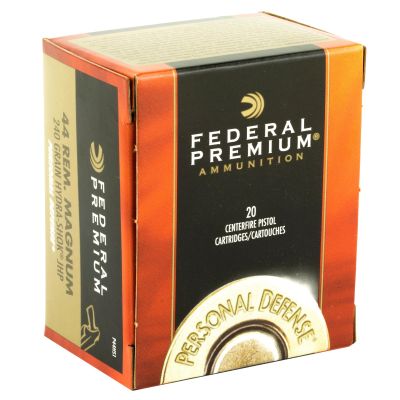 Federal Hydra-Shok, 44MAG, 240 Grain, Hollow Point, 20 Round Box P44HS1
