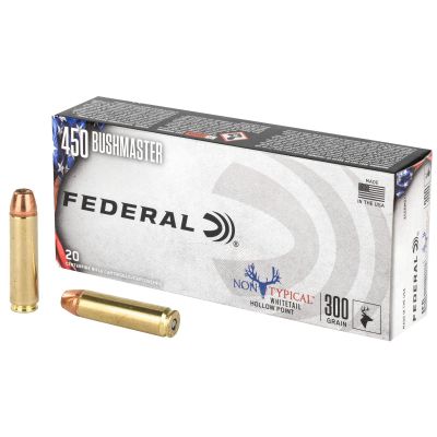 Federal Non Typical, 450 Bushmaster, 300 Grain, 20 Round Box 450BMDT1
