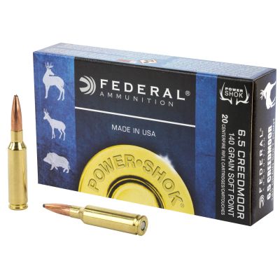 Federal PowerShok, 6.5 Creedmoor, 140Gr, Soft Point, 20, 200 65CRDB