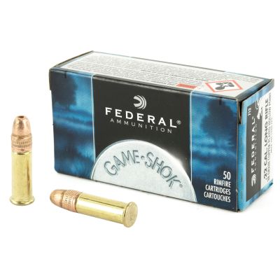 Federal GameShok, 22LR, 38 Grain, Copper Plated Hollow Point, 50 Round Box 712