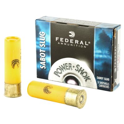 Federal PowerShok, 20 Gauge, 2.75", .875oz, Sabot Slug, Hollow Point, 5 Round Box F203SS2