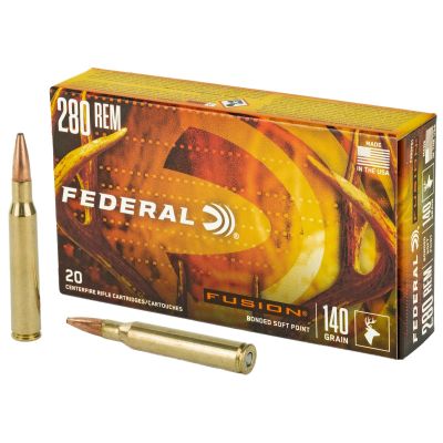 Federal Fusion, 280REM, 140 Grain, Boat Tail, 20 Round Box F280FS1