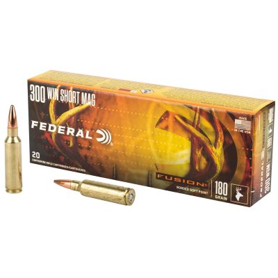 Federal Fusion, 300WSM, 180 Grain, Boat Tail, 20 Round Box F300WSMFS2