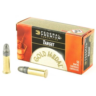 Federal Gold Medal, 22LR, 40 Grain, Lead Round Nose, 50 Round Box 711B