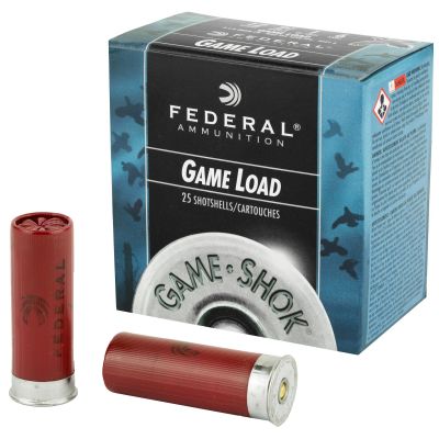 Federal Game Load, 12 Gauge, 2.75", #6, 3.25 Dram, 1oz, Shotshell, 25 Round Box H1216