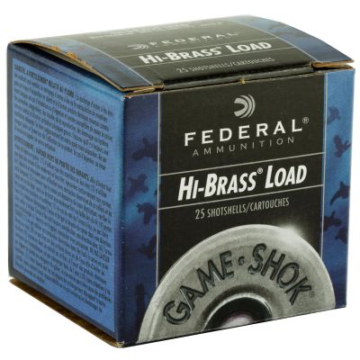 Federal GameShok, 410 Gauge, 2.5", #6, Max Dram, .5oz, Shotshell Lead Shot, 25 Round Box H4126