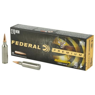 Federal Premium, Berger Hybrid Hunter, 270 Win, 140Grain, 20 Round Box P270WSMBCH1