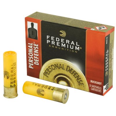 Federal Personal Defense, 20 Gauge, 2.75", 4 Buck, Buckshot, 24 Pellets, 5 Round Box PD2564B