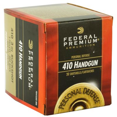 Federal Personal Defense, 410 Gauge, 3", Buckshot, 5 Pellets, 20 Round Box PD413JGE000