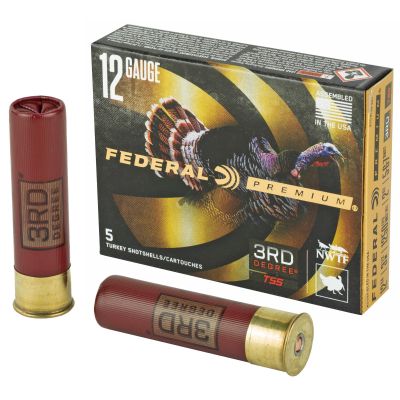 Federal 3rd Degree, 12 Gauge 3.5", #5/#6/#7 Shot Combination, 2oz, Flight Control 5 Round Box PTDX139 567