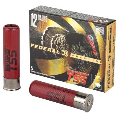 Federal Heavyweight TSS with Flightcontrol Flex, 12 Gauge 3.5", 7-9 Combo, 2 1-2oz Shot, 5 Round Box, California Certified Nonlead Ammunition PTSSX195F 79