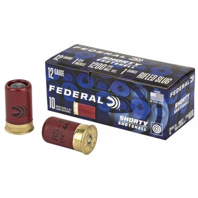 Federal Shorty Shotshell 12 Gauge 1.75" 1oz Rifled Slug Shot 10rd Box