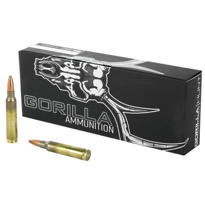 Gorilla Ammunition Company LLC 223 Rem, 62 Grain, Solid Copper, Lehigh Controlled Chaos, 20 Round Box, California Certified Nonlead Ammunition GA22362LCC