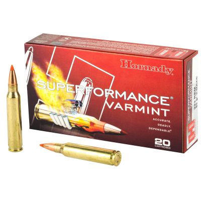 Hornady Superformance, 223REM, 53 Grain, V-Max, 20 Round Box 8025