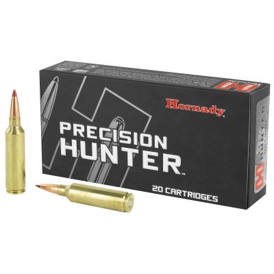 Hornady Precision Hunter, 7MM WSM, 162 Grain, ELD-X, 20 Round Box 80552