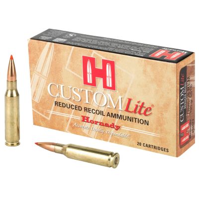 Hornady Custom Lite, 7MM-08, 120 Grain, SST, Low Recoil, 20 Round Box 80572