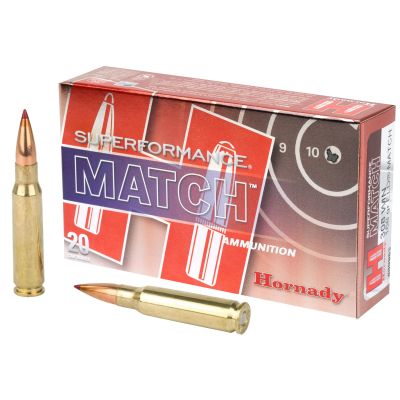 Hornady Superformance Match, 308 Win, 168 Grain, ELD Match, 20 Round Box 80963