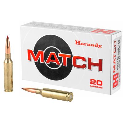 Hornady Match, 6mm Creedmoor, 108 Grain, ELD Match, 20 Round Box 81391