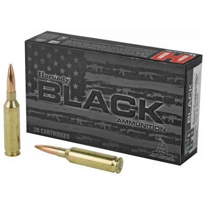 Hornady BLACK, 6MM Creedmoor, 105 Grain, Boat Tail Hollow Point, 20 Round Box 81396