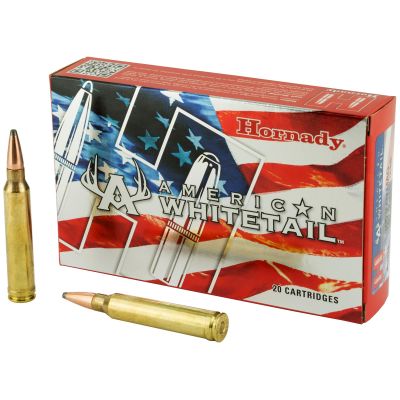 Hornady American Whitetail, 300 Win, 180 Grain, Soft Point, InterLock, 20 Round Box 82044