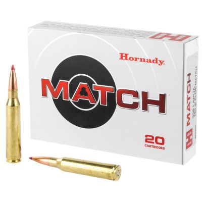 Hornady Match, 338 Lapua, 285 Grain, ELD Match, 20 Round Box 82300