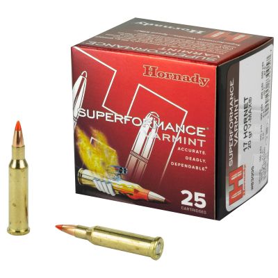 Hornady Superformance, 17 Hornet, 20 Grain, V-Max, 25 Round Box 83005