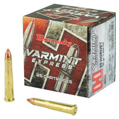 Hornady Varmint Express, 22 Hornet, 35 Grain, V-Max, 25 Round Box 8302