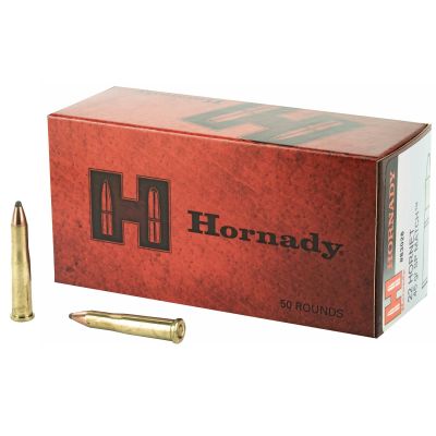Hornady Custom, 22 Hornet, 45 Grain, Soft Point, 50 Round Box 83028