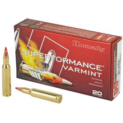 Hornady Superformance Varmint, 222 Remington, 50 Grain, V-Max, 20 Round Box 8316
